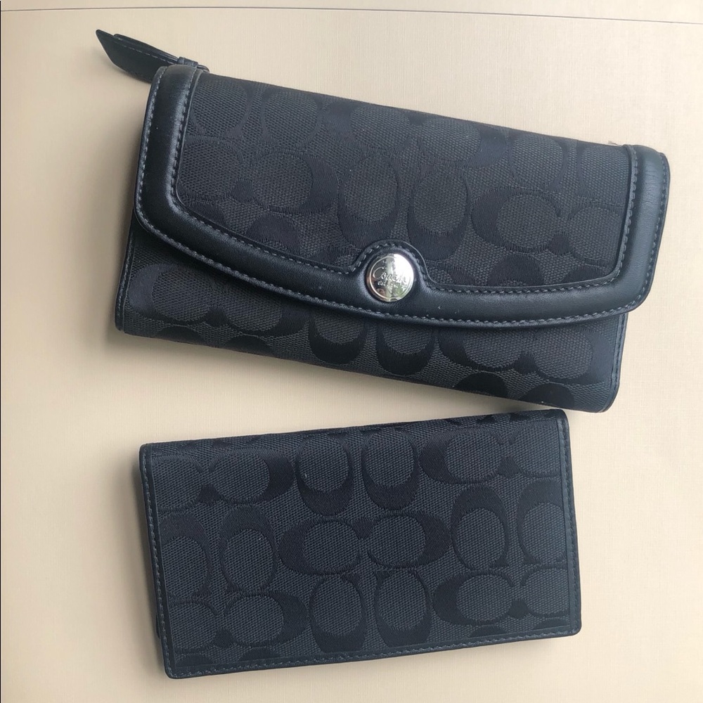 Coach Wallet with check book cover